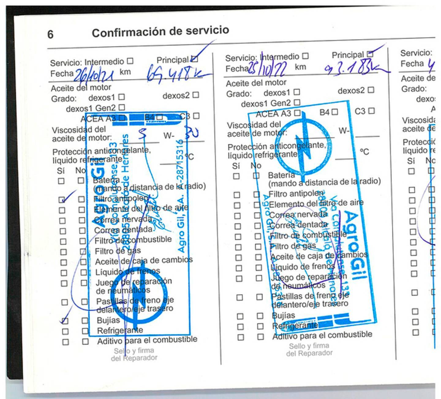 Foto del mantenimiento del Opel Grandland X Opel Grandland X 1.2 Turbo Selective (130 CV)