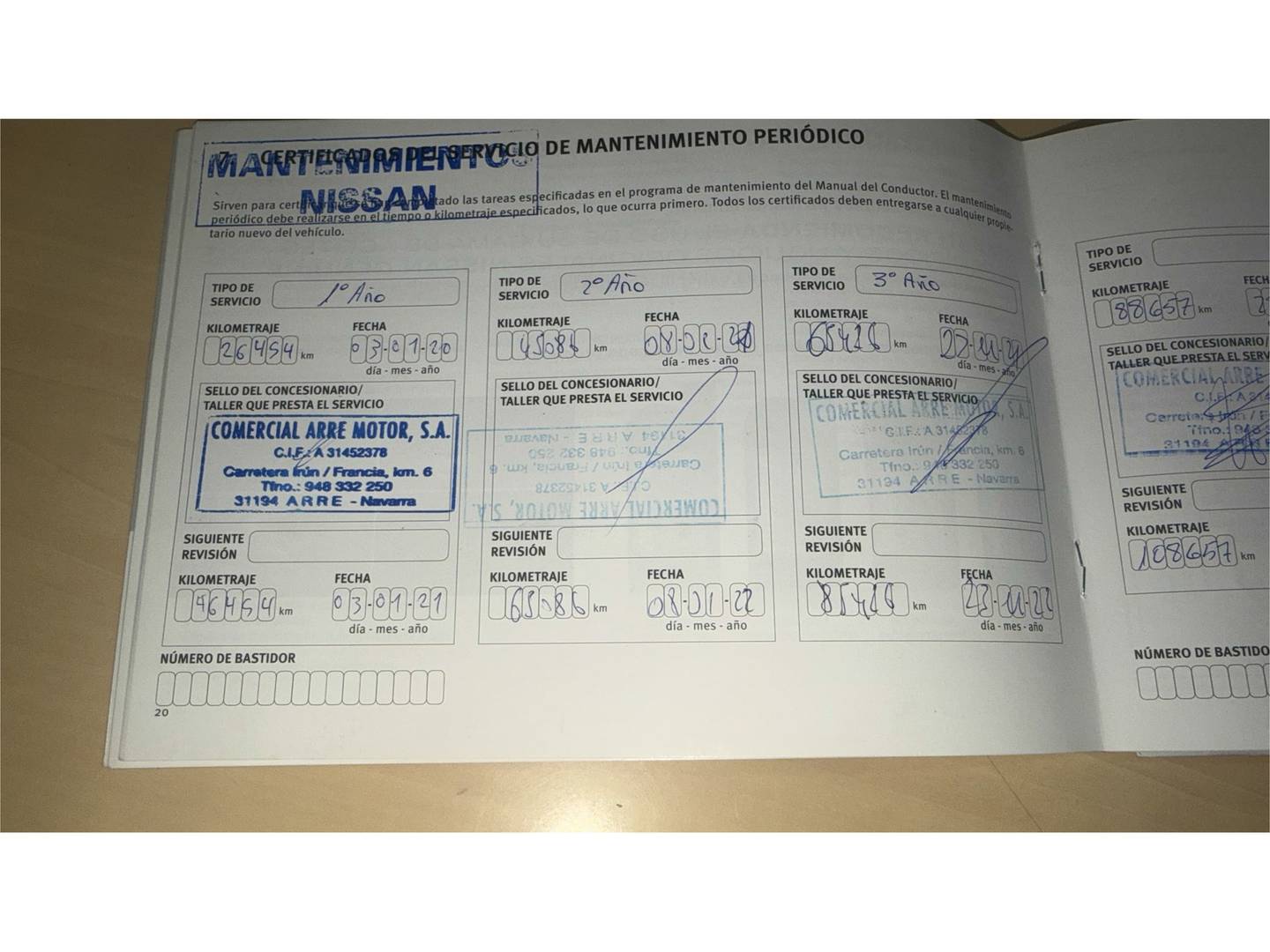 Foto del mantenimiento del Nissan QASHQAI Nissan Qashqai DIG-T 140 Acenta 4x2 (140 CV)