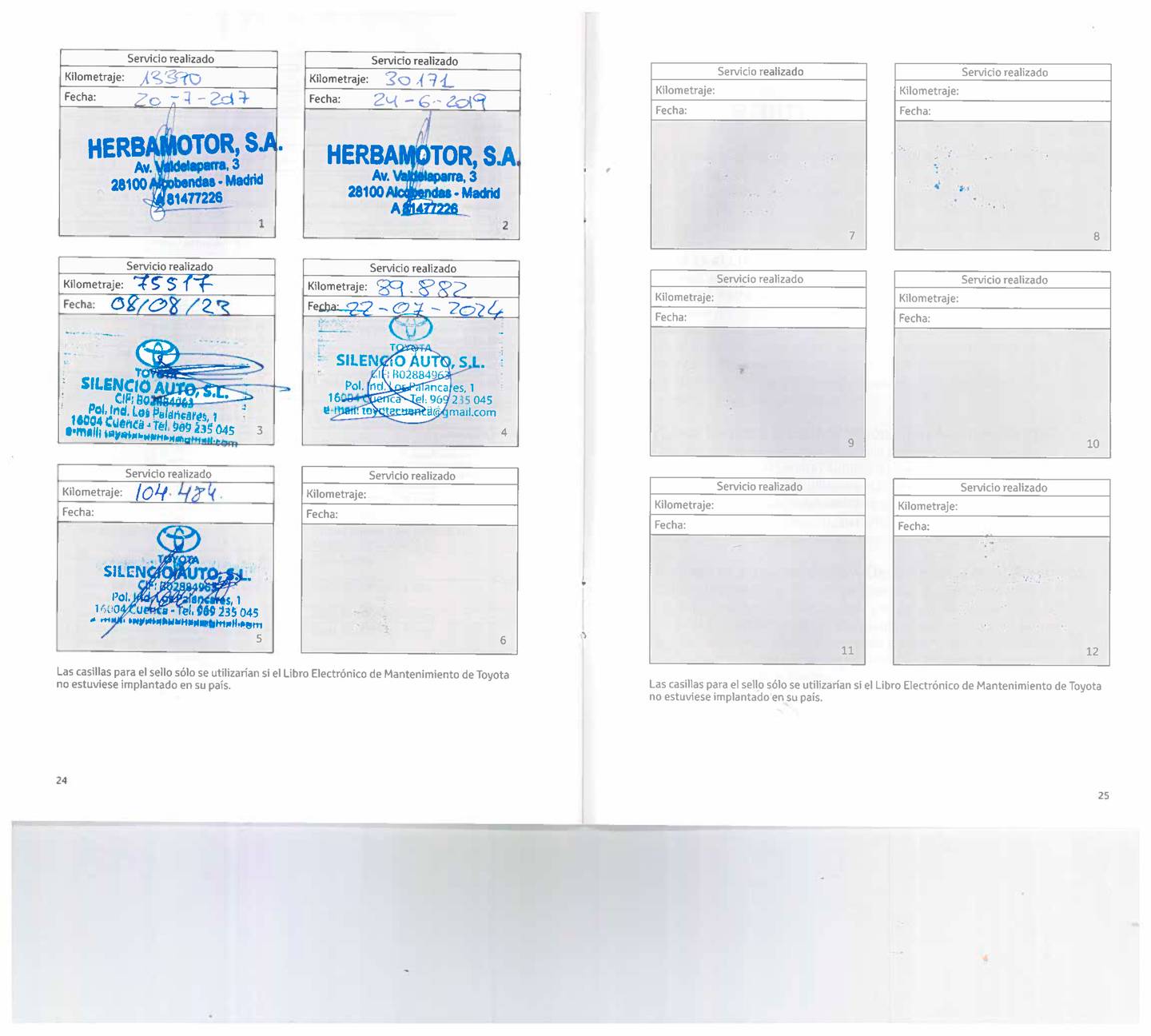 Foto del mantenimiento del Toyota Auris Toyota Auris 140H Hybrid Active (136 CV)