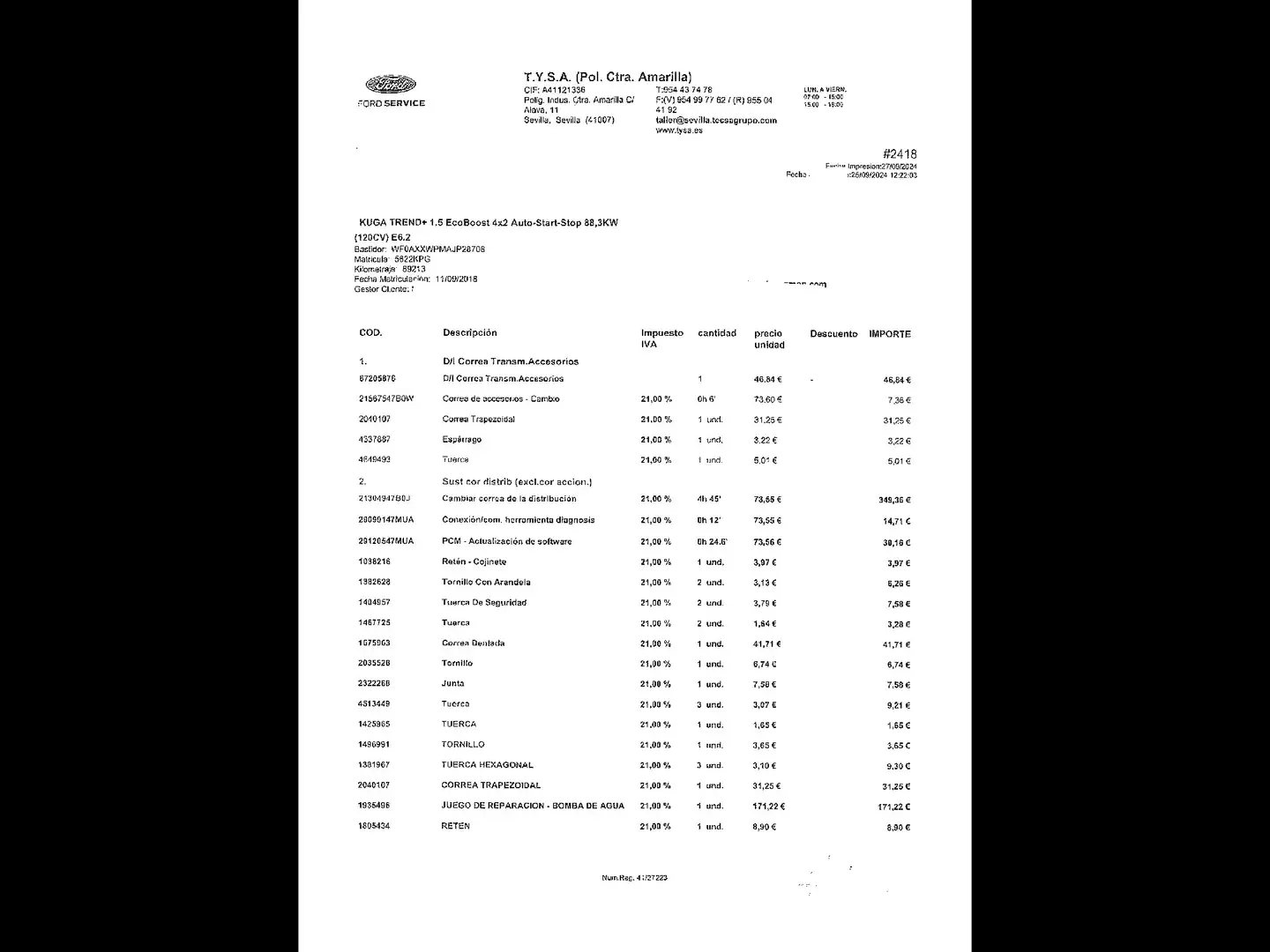 Foto Ford Kuga Ford Kuga 1.5 EcoBoost S&S Trend+ 4x2 (120 CV)