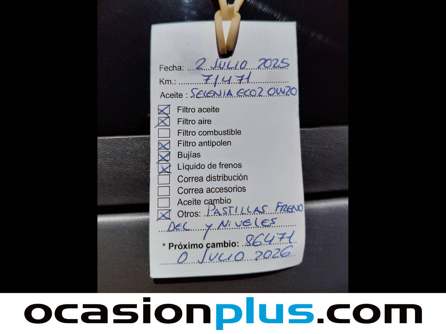 Foto del mantenimiento del Fiat Panda Fiat Panda 1.0 Hybrid Gse Sport (70 CV)
