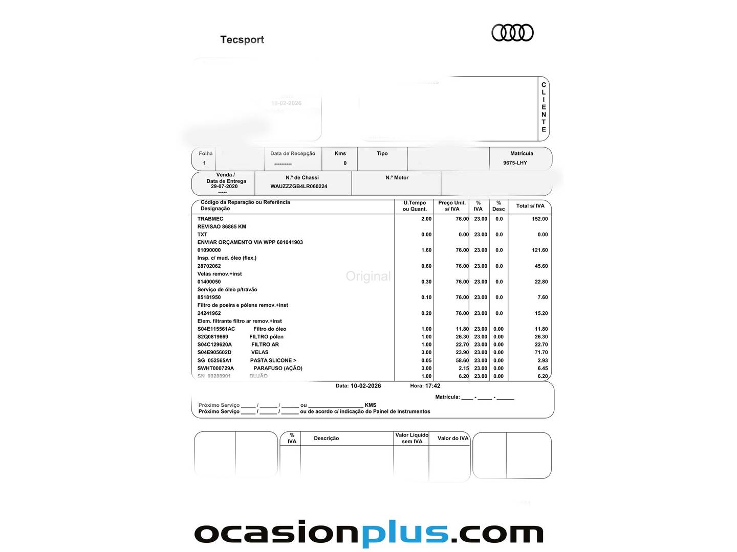 Foto del mantenimiento del Audi A1 Audi A1 Sportback Adrenalin edition 30 TFSI (116 CV) S tronic Pack S-Line