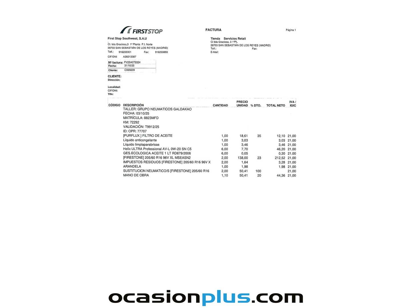 Foto del mantenimiento del Volkswagen Caddy Volkswagen Caddy 2.0 TDI (102 CV)