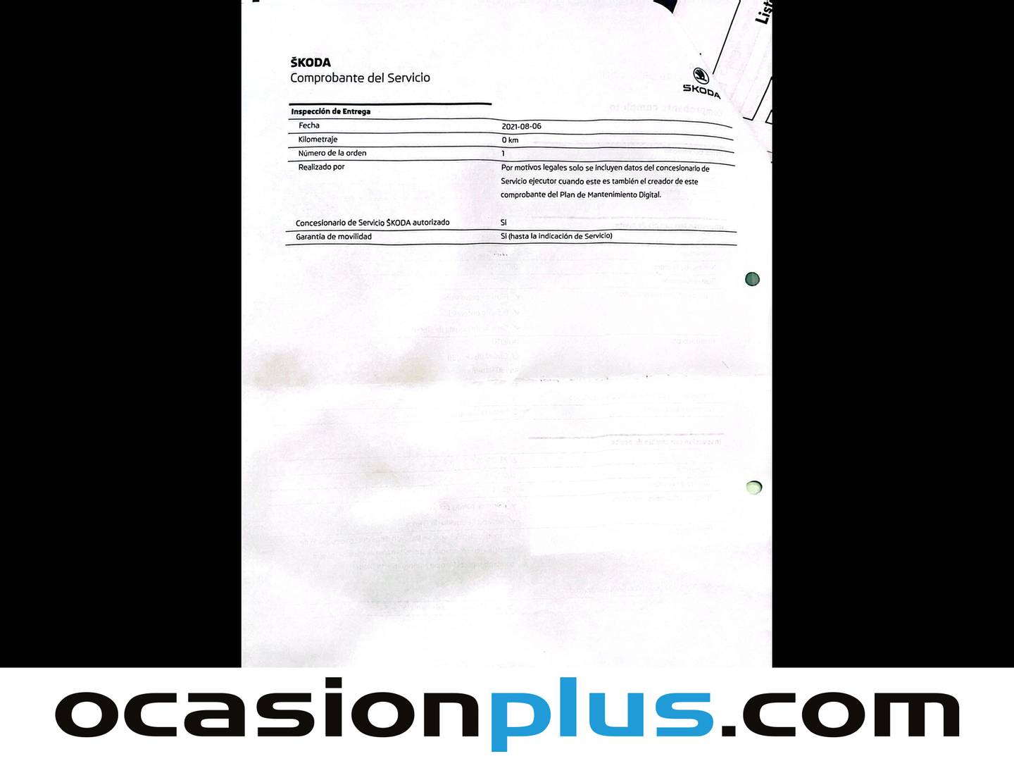Foto del mantenimiento del Skoda Kamiq Skoda Kamiq 1.5 TSI Ambition DSG (150 CV)