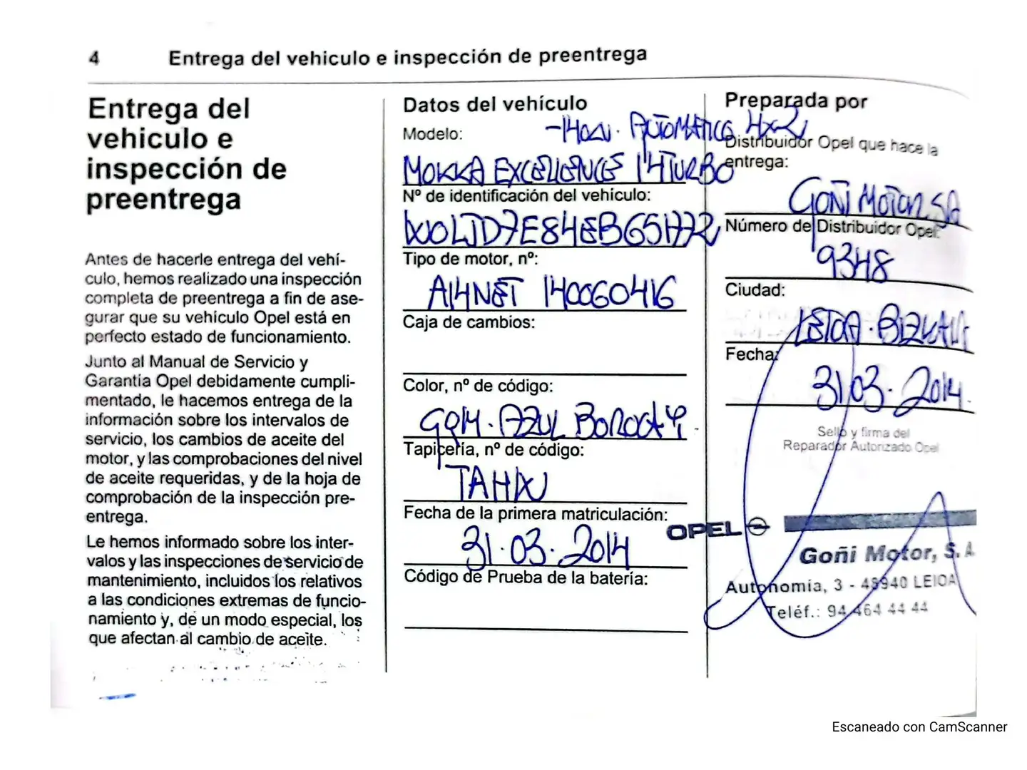 Foto Opel Mokka Opel Mokka 1.4 Turbo Excellence 4x2 Auto (140 CV)