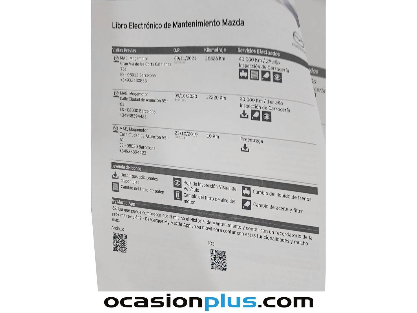 Foto del mantenimiento del Mazda CX-5 Mazda CX-5 2.0 G Signature 2WD AT (165 CV)