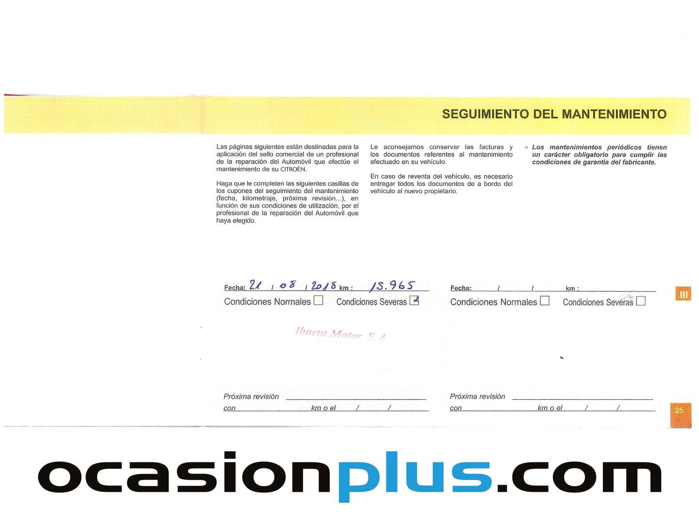 Foto del mantenimiento del Citroën C4 Cactus Citroën C4 Cactus PureTech 82 Feel (82 CV)
