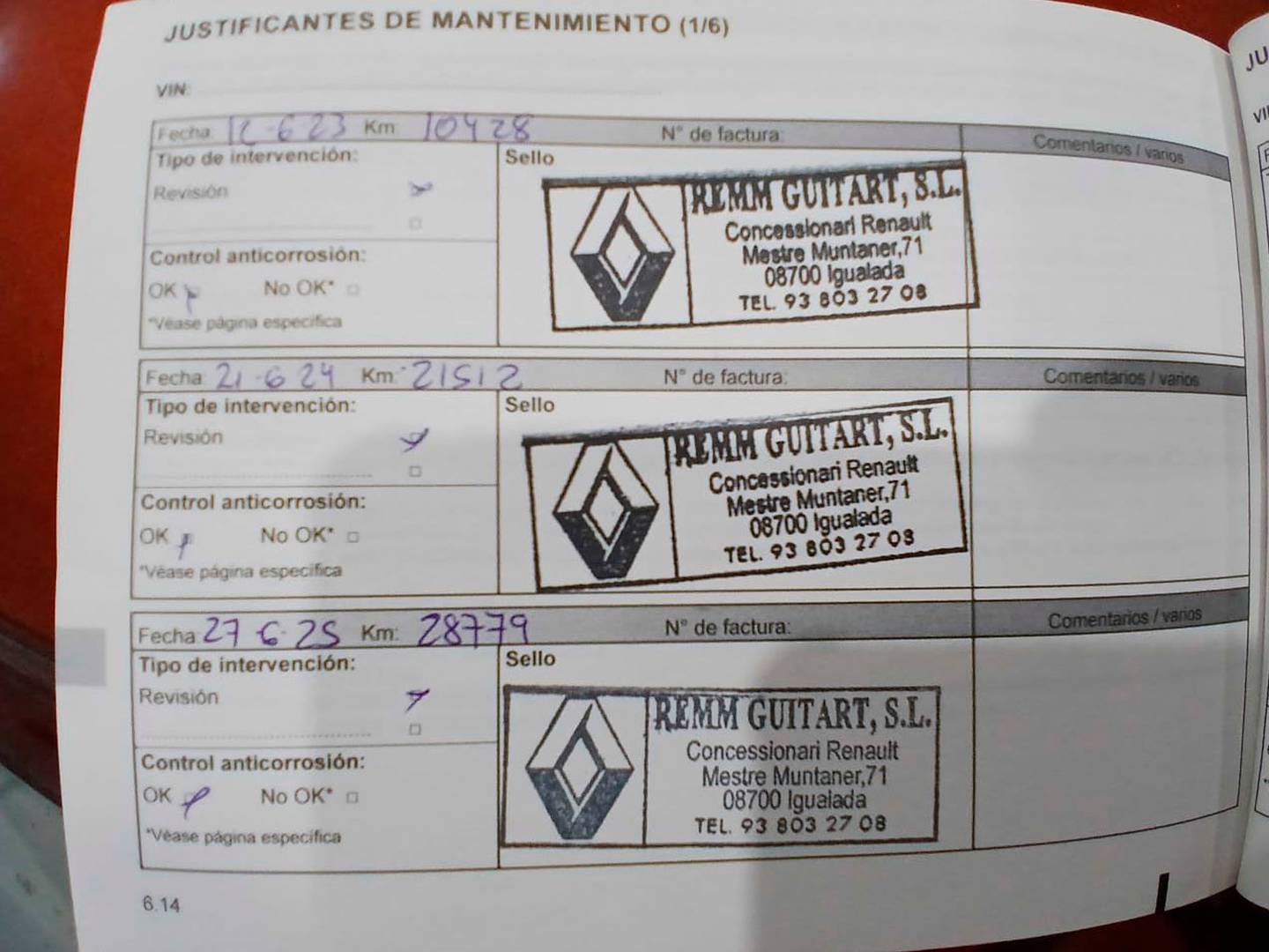 Foto del mantenimiento del Dacia Jogger Dacia Jogger Serie Limitada Extreme TCe (110 CV)