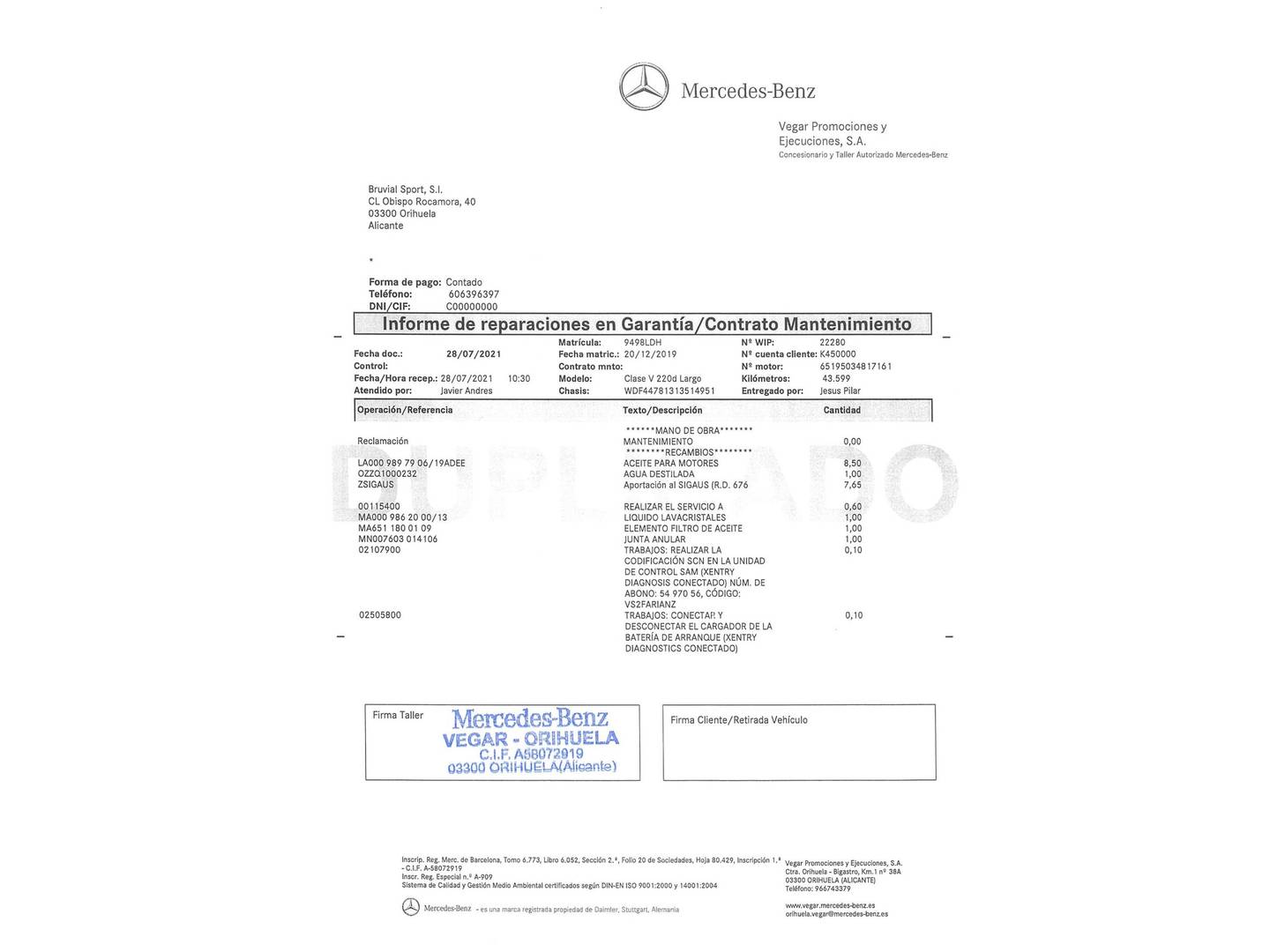 Foto Mercedes Clase V Mercedes-Benz Clase V V 220 d Largo (163 CV) 7 Plazas