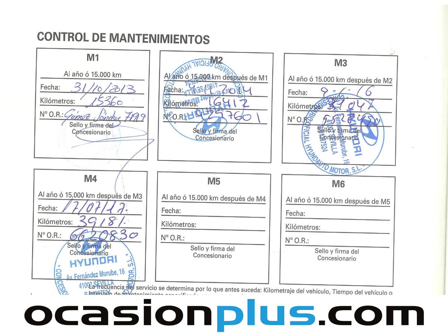 Foto del mantenimiento del Hyundai i40 Hyundai i40 1.7 CRDI BlueDrive Klass (115 CV)