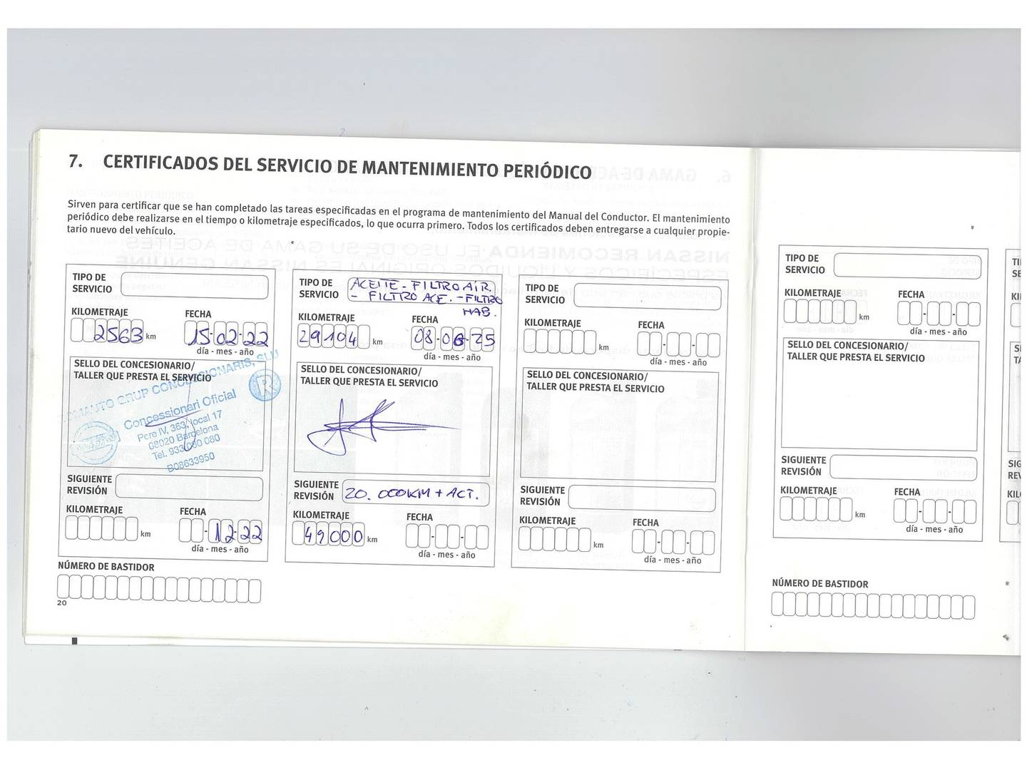 Foto del mantenimiento del Nissan JUKE Nissan Juke DIG-T N-Connecta 4x2 (117 CV)