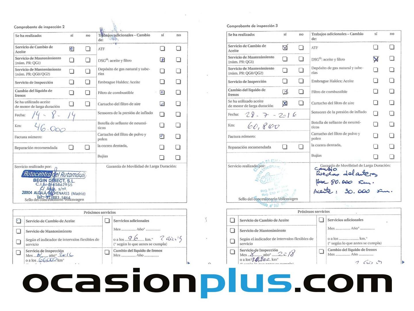 Foto del mantenimiento del Volkswagen Golf Plus Volkswagen Golf Plus Plus Sport 1.4 TSI  (122 CV)