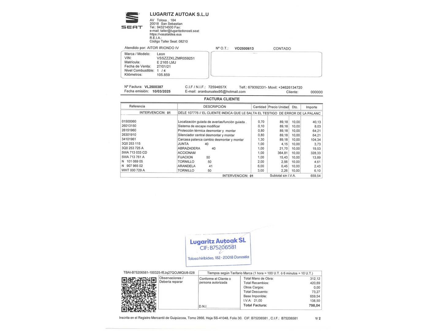 Foto Seat León SEAT León ST ST 2.0 TDI S&S FR Go L DSG (150 CV)