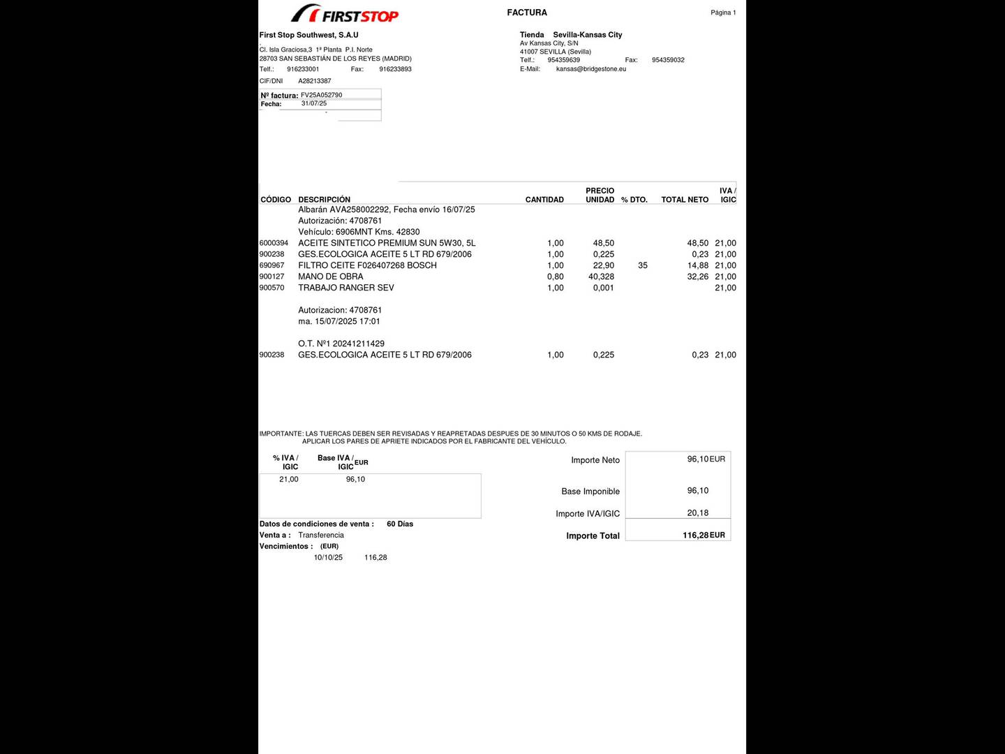Foto del mantenimiento del Toyota Proace Verso Toyota Proace Verso 2.0D VX Plus Shuttle L1 (145 CV) 9 Plazas