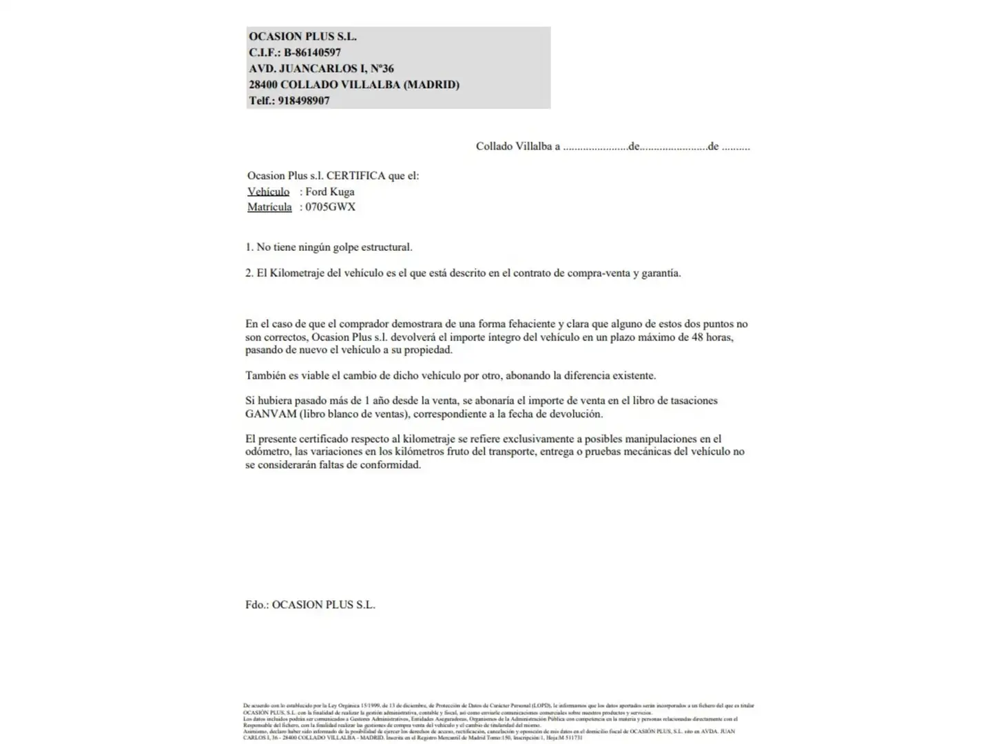 Certificado