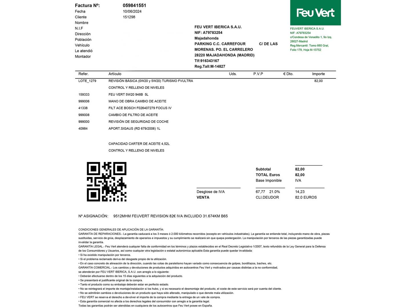 Foto del mantenimiento del Ford Focus Ford Focus 1.0 Ecoboost MHEV ST-Line (125 CV)