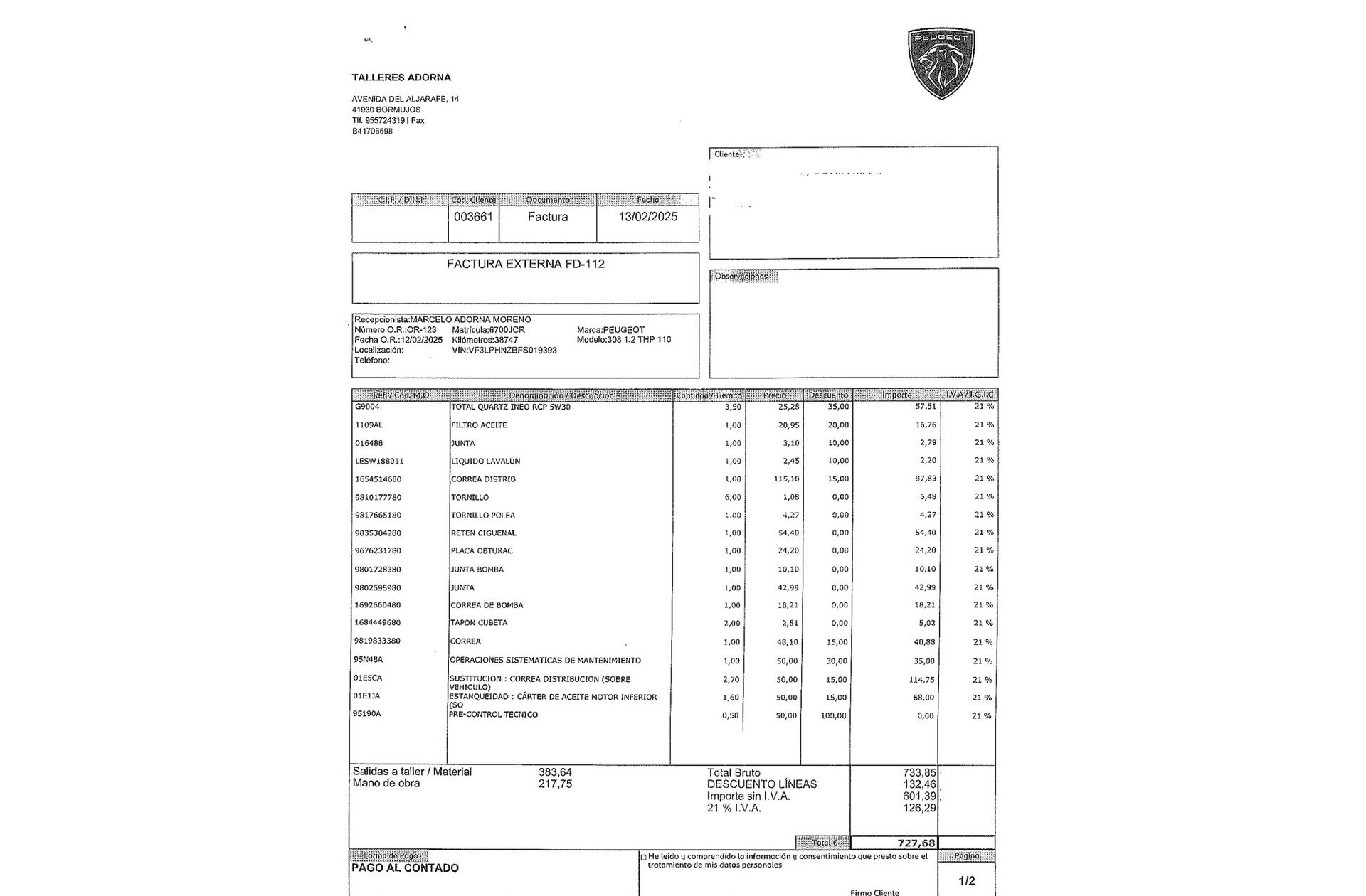 Peugeot 308 1.2 PureTech Active - foto 17
