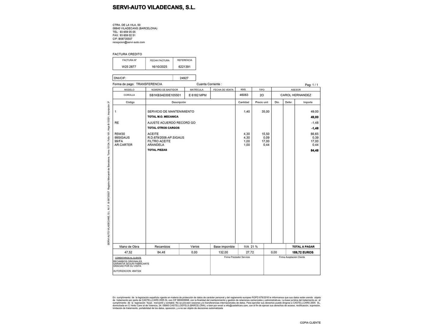 Foto Toyota Corolla Toyota Corolla 140H Active Plus (140 CV)