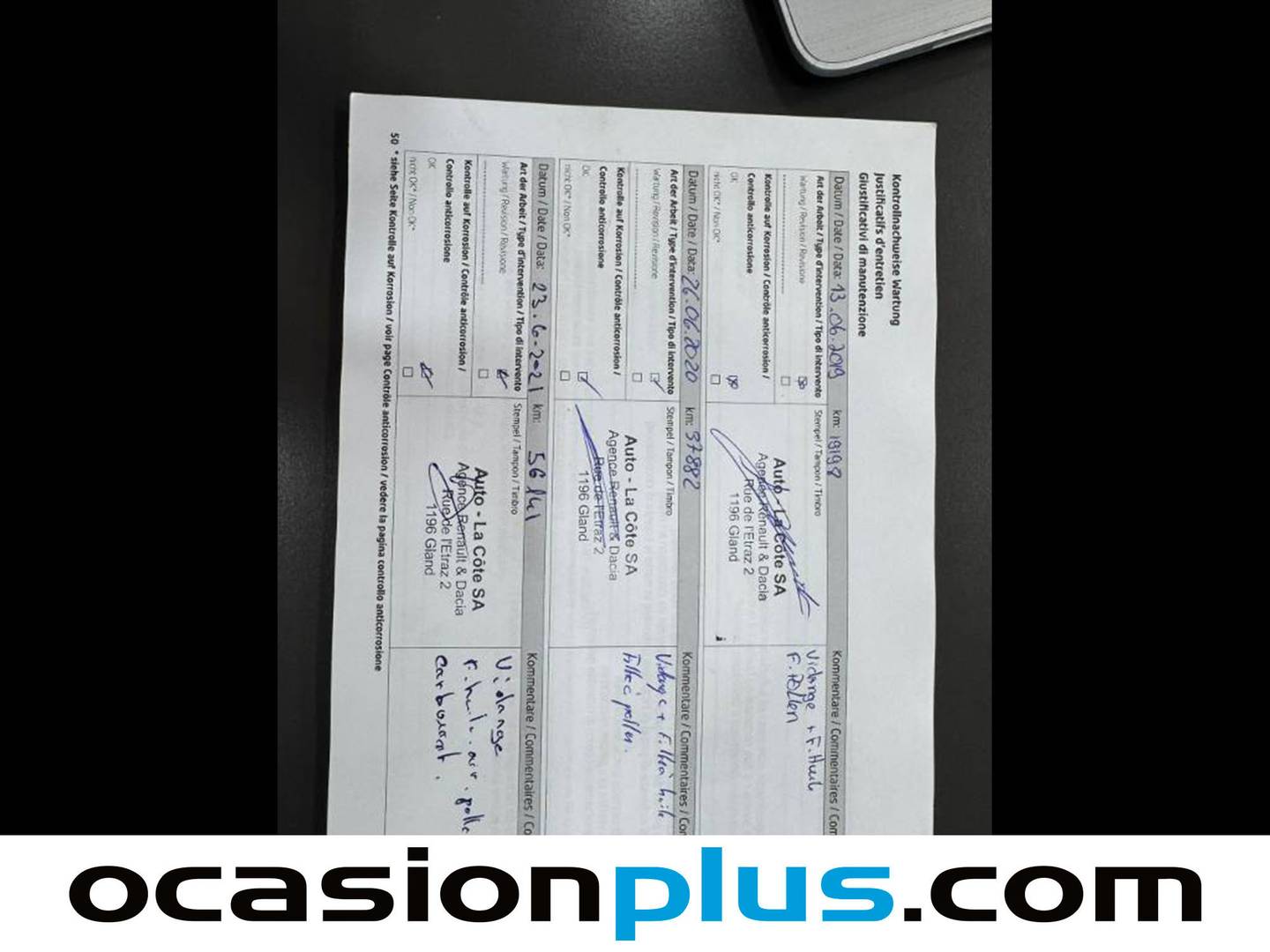 Foto del mantenimiento del Dacia Duster Dacia Duster Prestige dCi (109 CV) 4X2