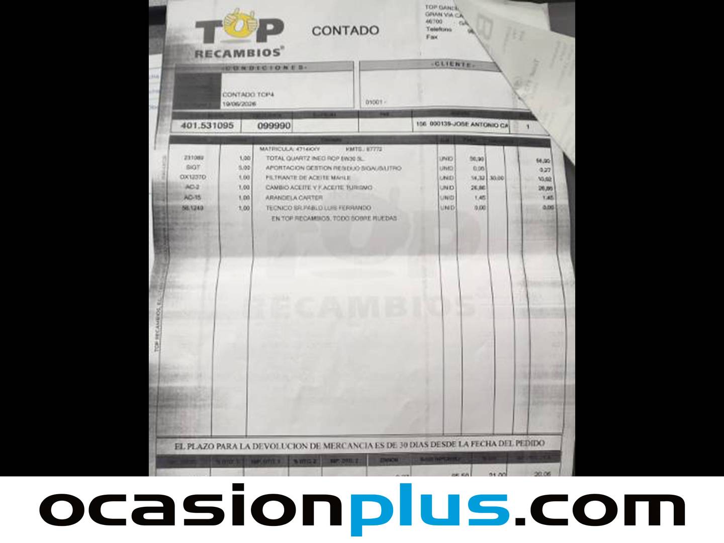 Foto del mantenimiento del Peugeot 308 Peugeot 308 BlueHDi 130 S&S Style  (130 CV)