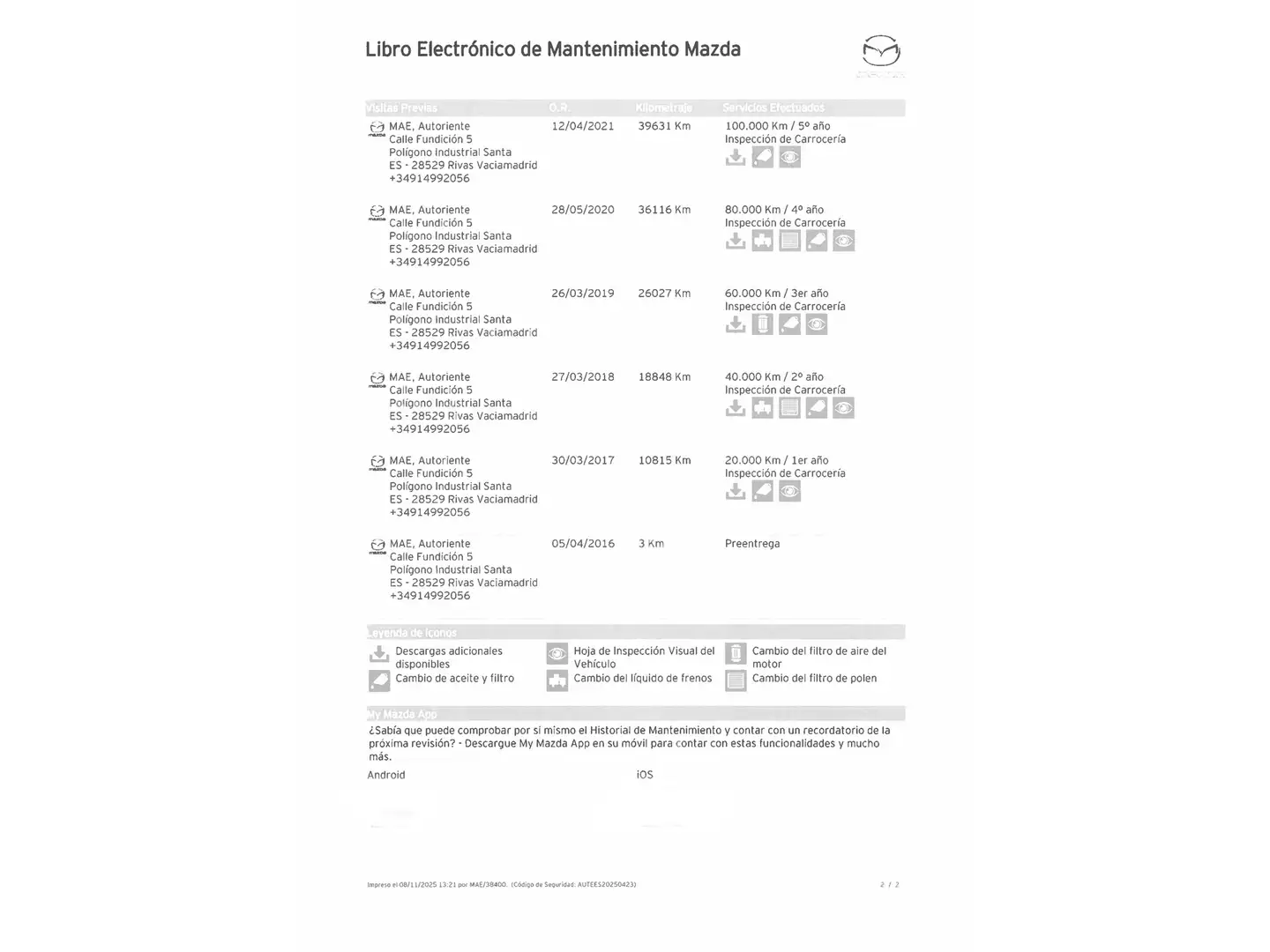 Foto Mazda Mazda3 Mazda Mazda 3 2.0 GE Sedan Luxury MT (120 CV)