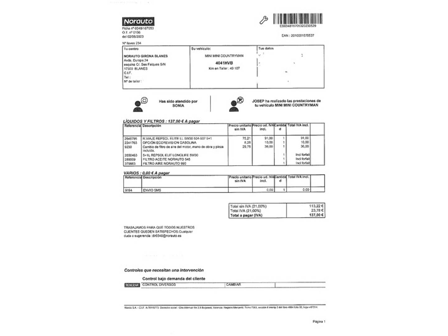 Foto Mini Countryman MINI MINI Countryman Cooper (122 CV)