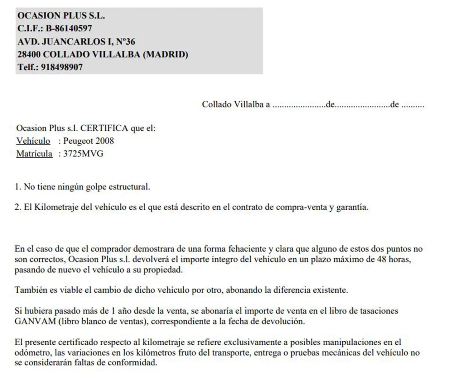 Certificado