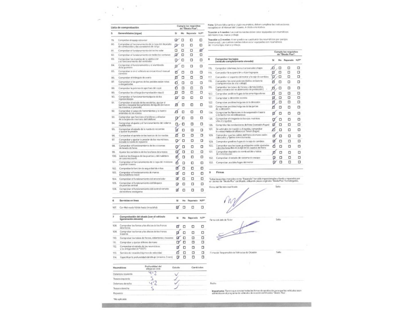 Foto del mantenimiento del Skoda Scala Skoda Scala 1.0 TSI Ambition (110 CV)