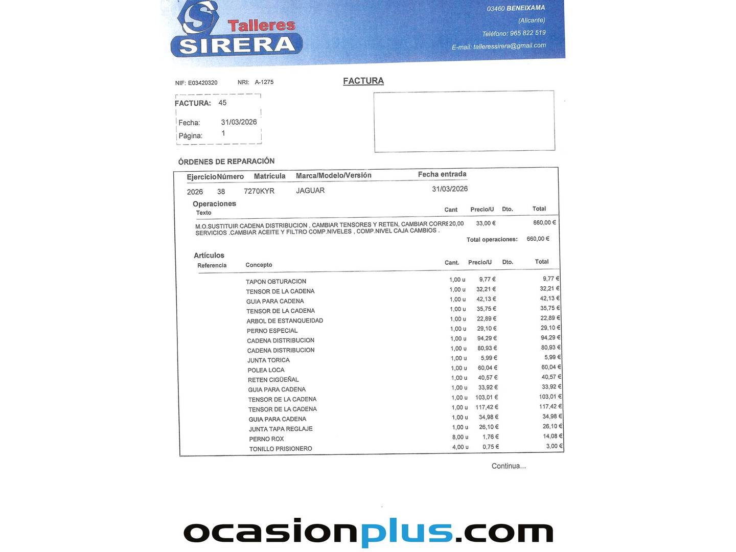 Foto del mantenimiento del Jaguar XE Jaguar XE 2.0D I4 S RWD Auto (180 CV)