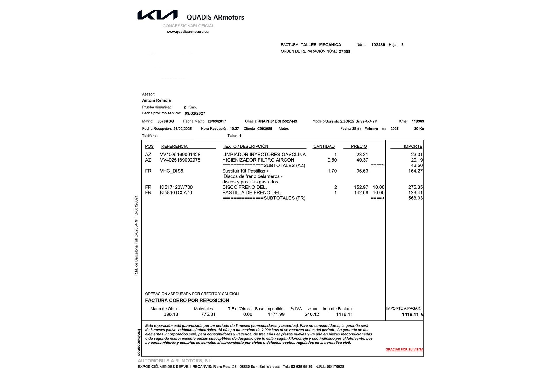 Kia Sorento 2.2 CRDi Drive 4x4 7 plazas - foto 25