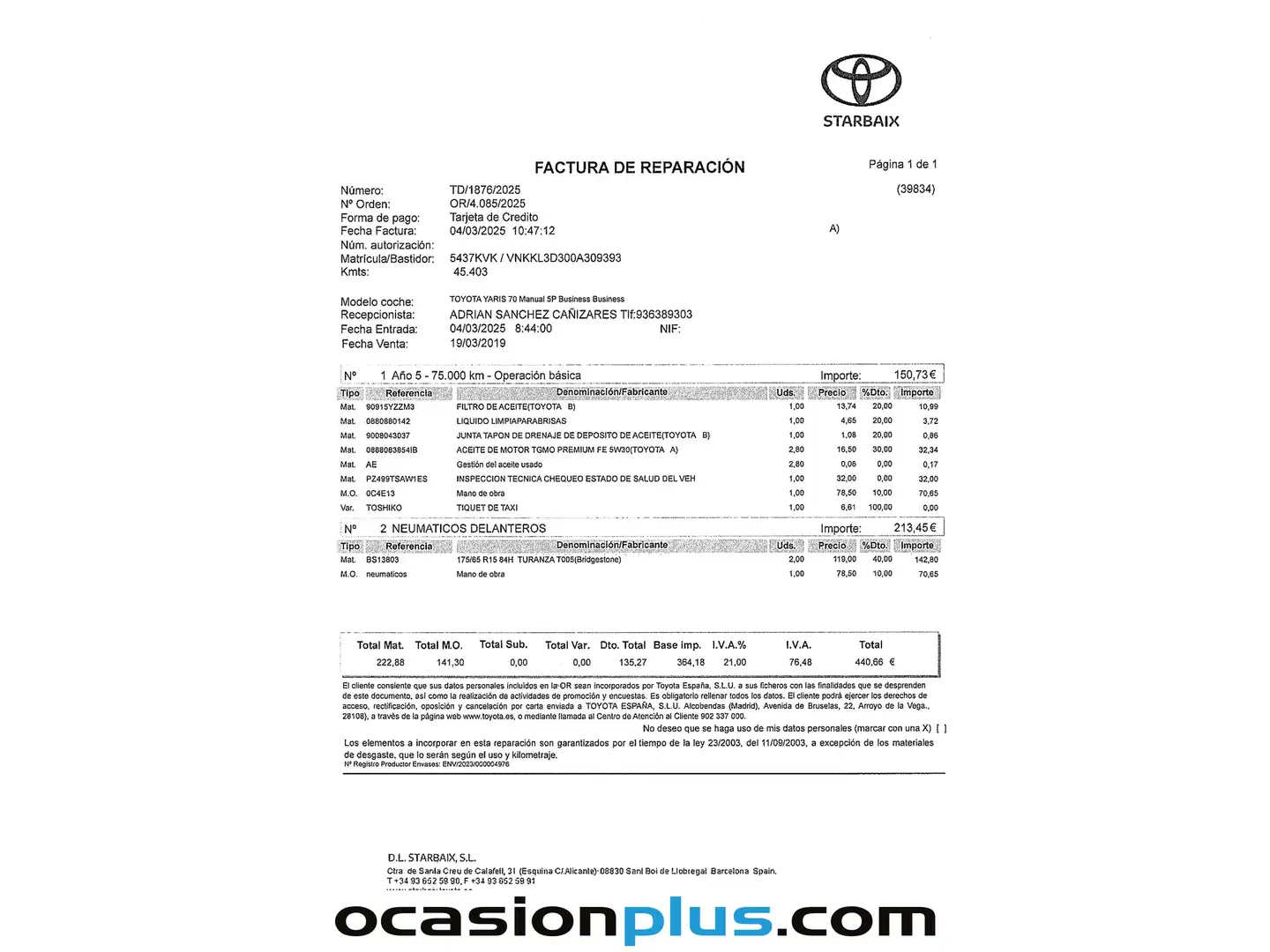 Foto Toyota Yaris Toyota Yaris 1.0 70 Business (69 CV)