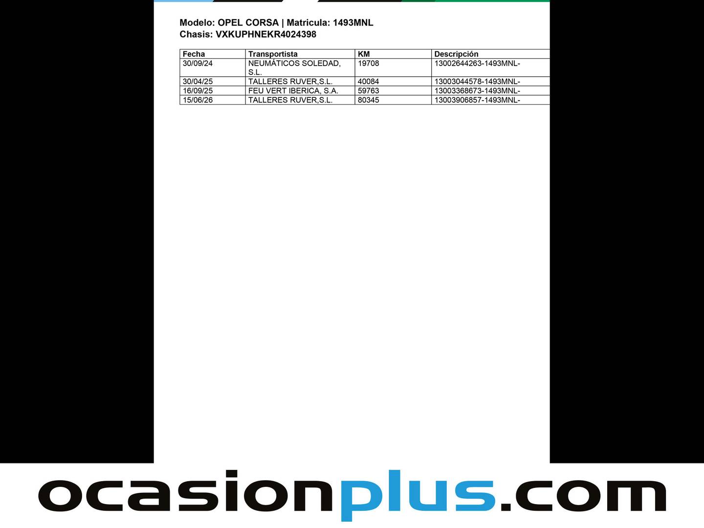 Foto del mantenimiento del Opel Corsa Opel Corsa 1.2 Turbo XHL Edition (100 CV)