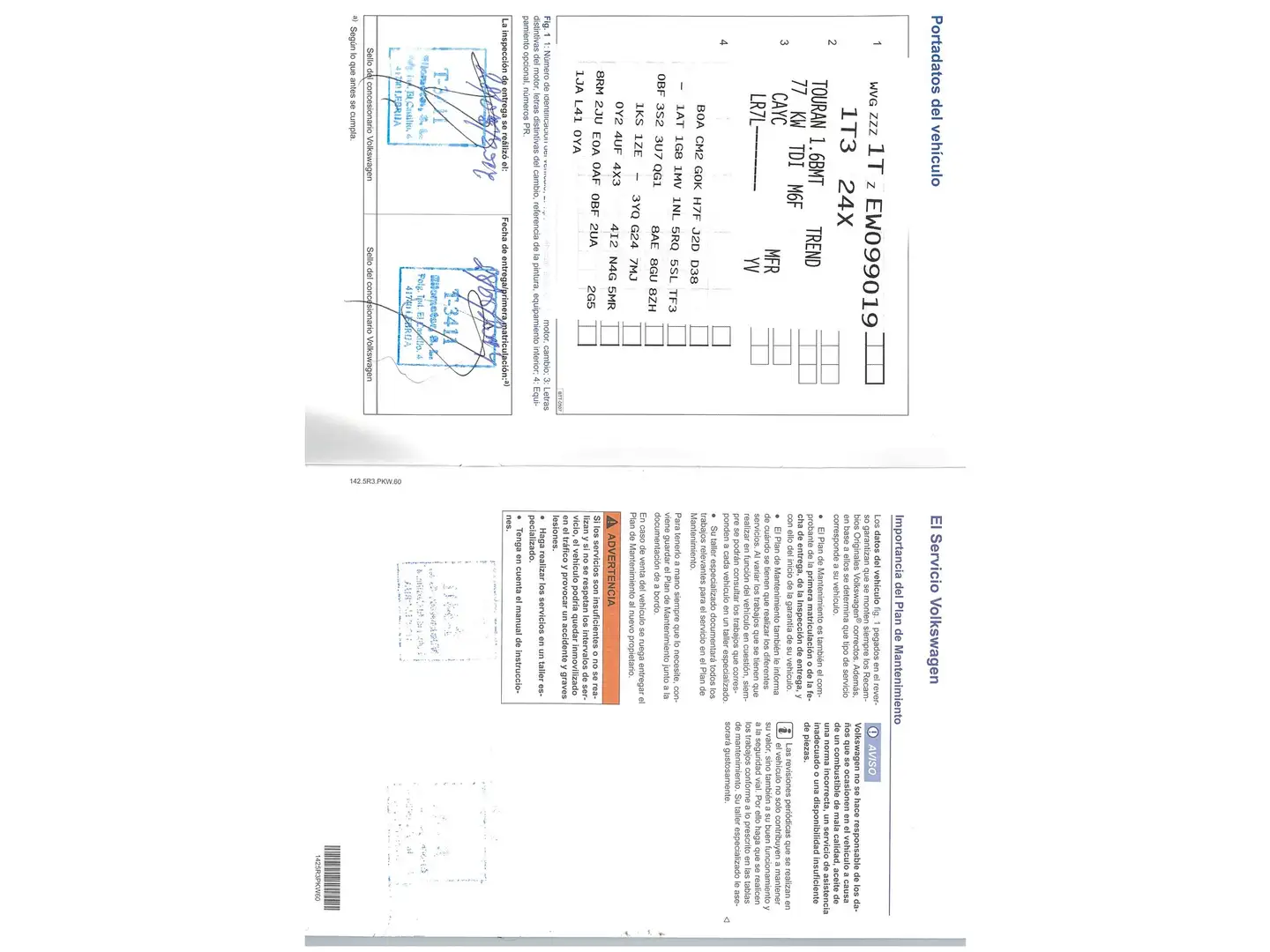 Foto Volkswagen Touran Volkswagen Touran Edition 1.6 TDI BMT (105 CV)