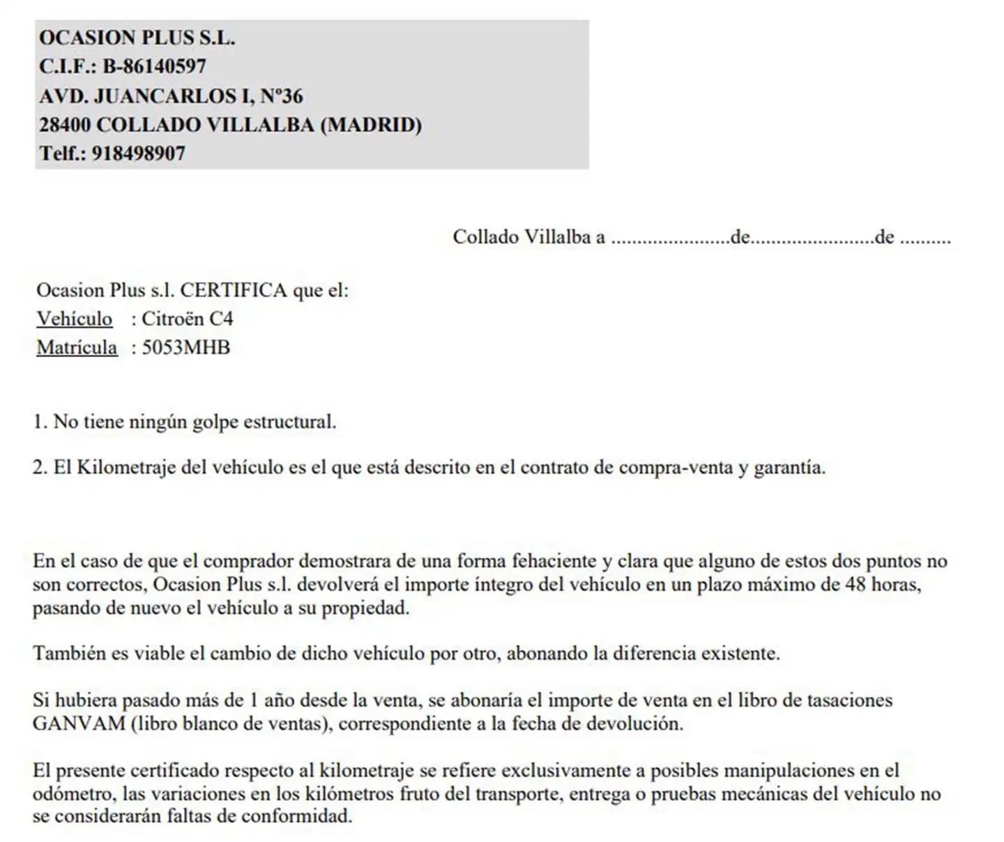 Certificado