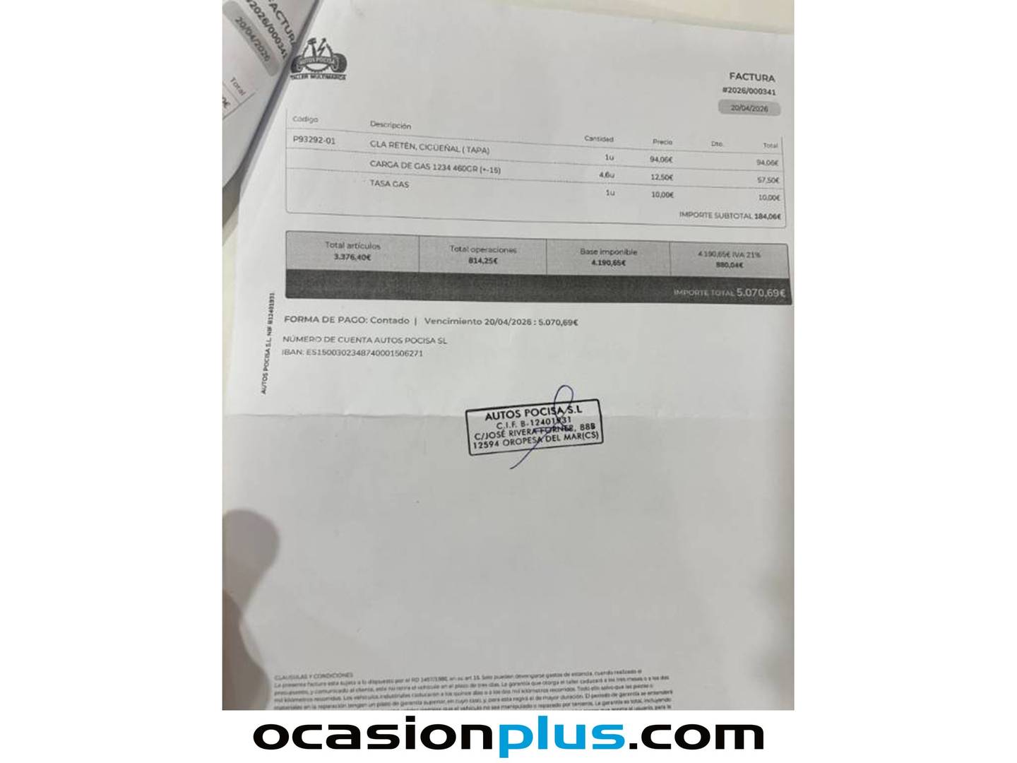 Foto del mantenimiento del Seat León Seat León 1.6 TDI S&S Style (115 CV)