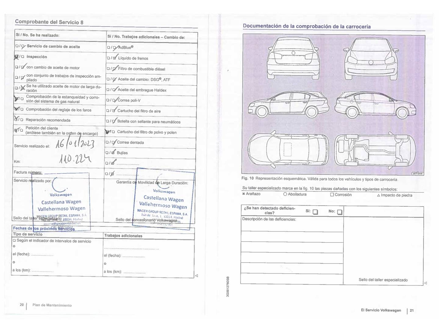 Foto del mantenimiento del Volkswagen Golf Volkswagen Golf Business 1.6 TDI BMT (105 CV)