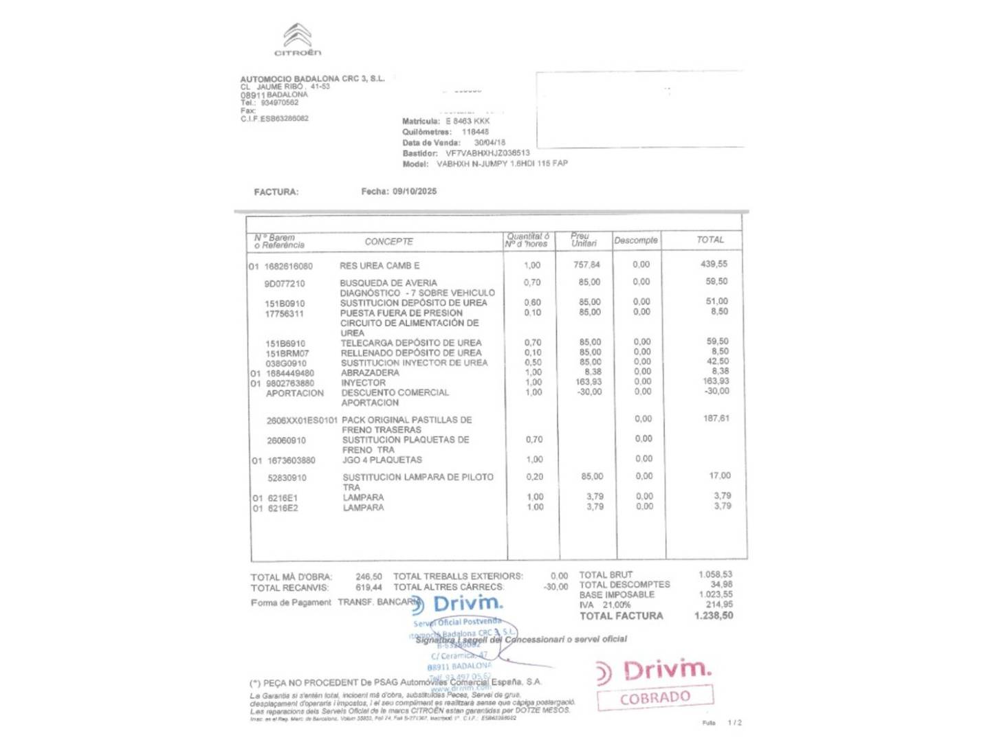 Foto Citroën Jumpy Citroen Jumpy Combi BlueHDi 115 Confort Talla M (115 CV)