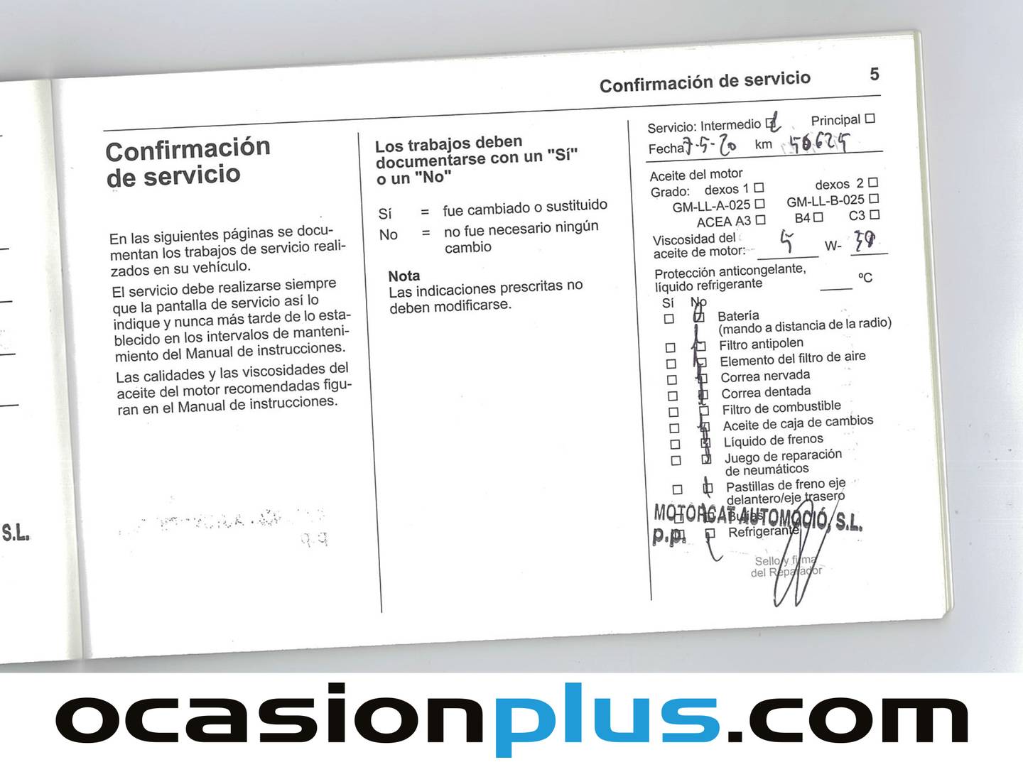Foto del mantenimiento del Opel Adam Opel Adam 1.4 XER Slam (100 CV)