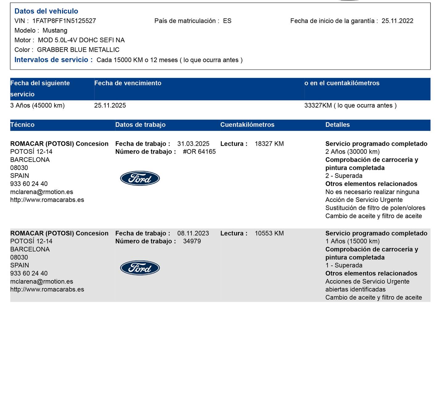 Foto Ford Mustang Ford Mustang 5.0 Ti-VCT V8 Convertible Mustang GT Autom. (450 CV)