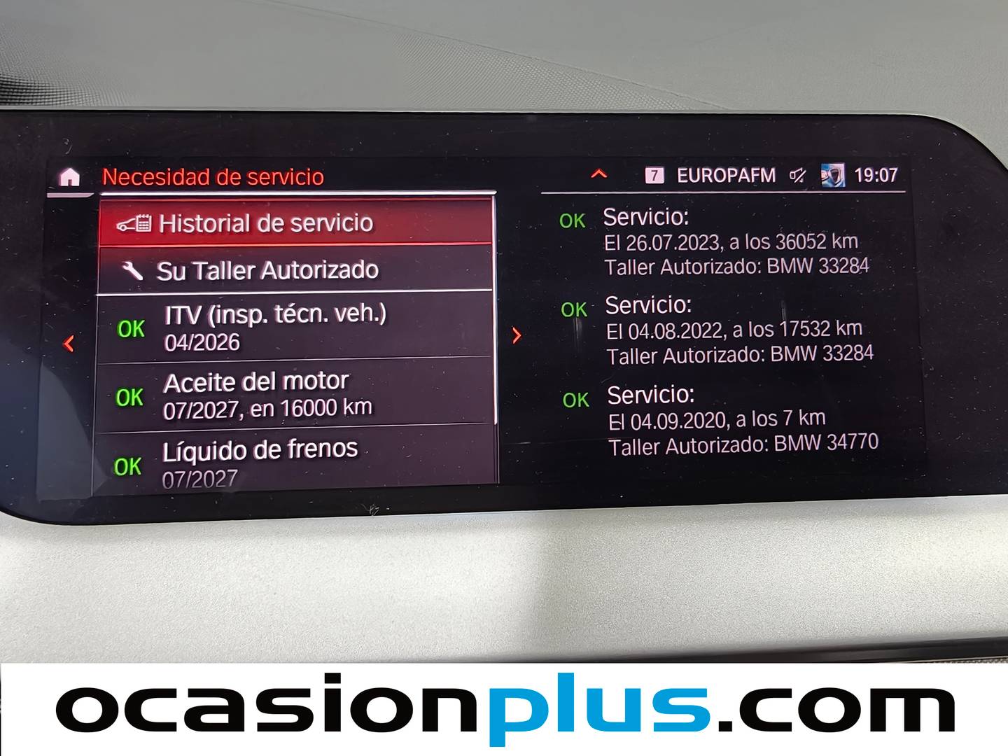 Foto del mantenimiento del BMW Serie 1 BMW Serie 1 118i (140 CV)