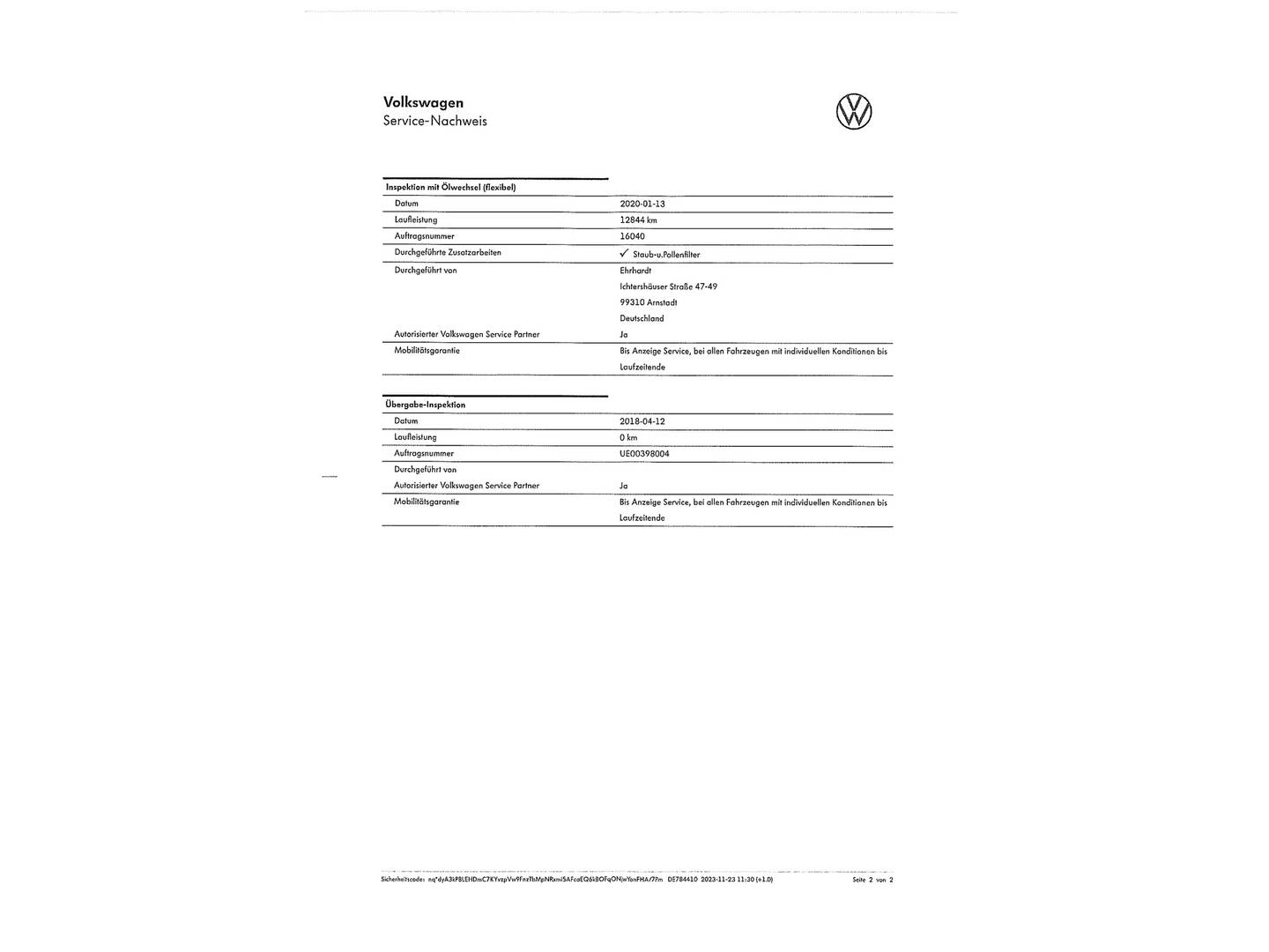 Foto del mantenimiento del Volkswagen Golf Volkswagen Golf GTI 2.0 TSI (230 CV) DSG