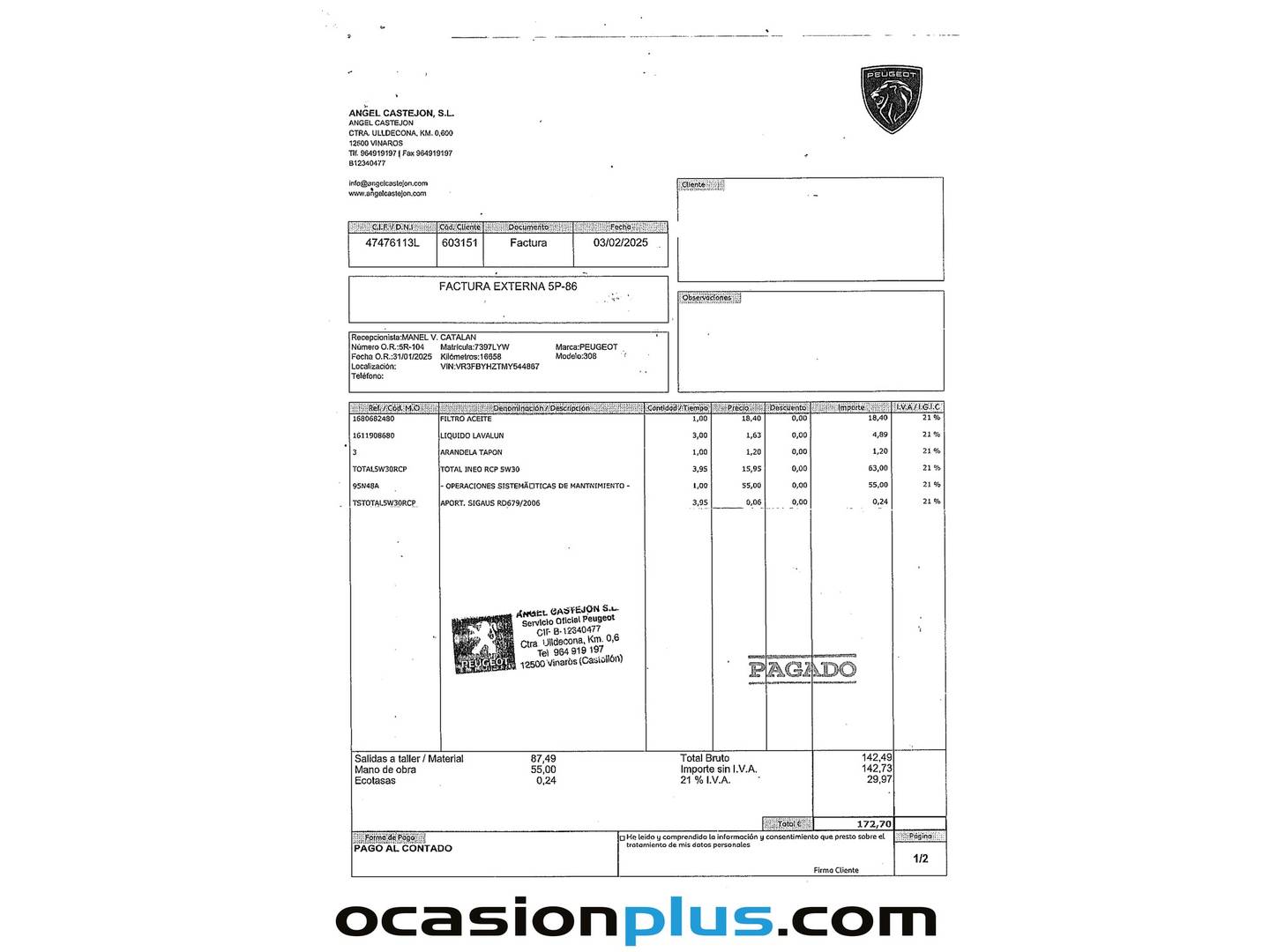 Foto Peugeot 308 Peugeot 308 BlueHDi 130 S&S GT EAT8 (130 CV)