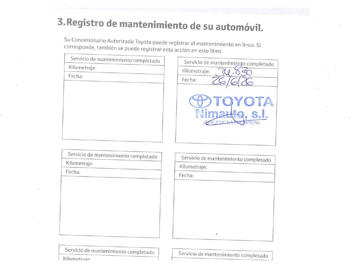 Foto del mantenimiento del Toyota Rav4 Toyota Rav4 2.5l PLUG-IN 300PH Style Plus e-CVT (306 CV)