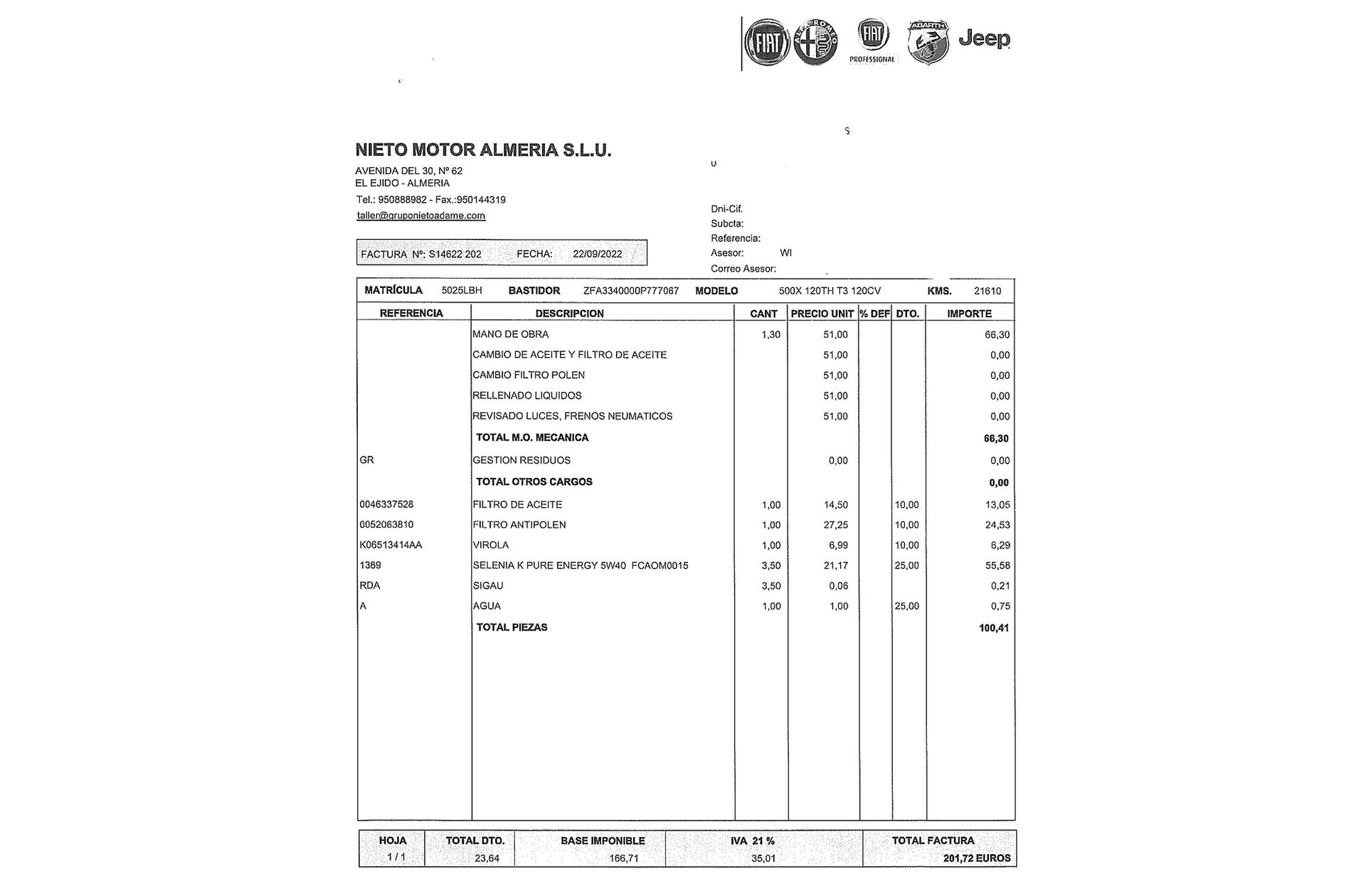 Fiat 500X 1.0 Firefly T3 120th Aniversario - foto 18