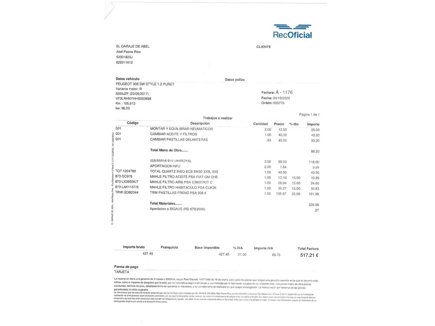 Foto Peugeot 308 Peugeot 308 SW SW PureTech 130 S&S Style  (130 CV)