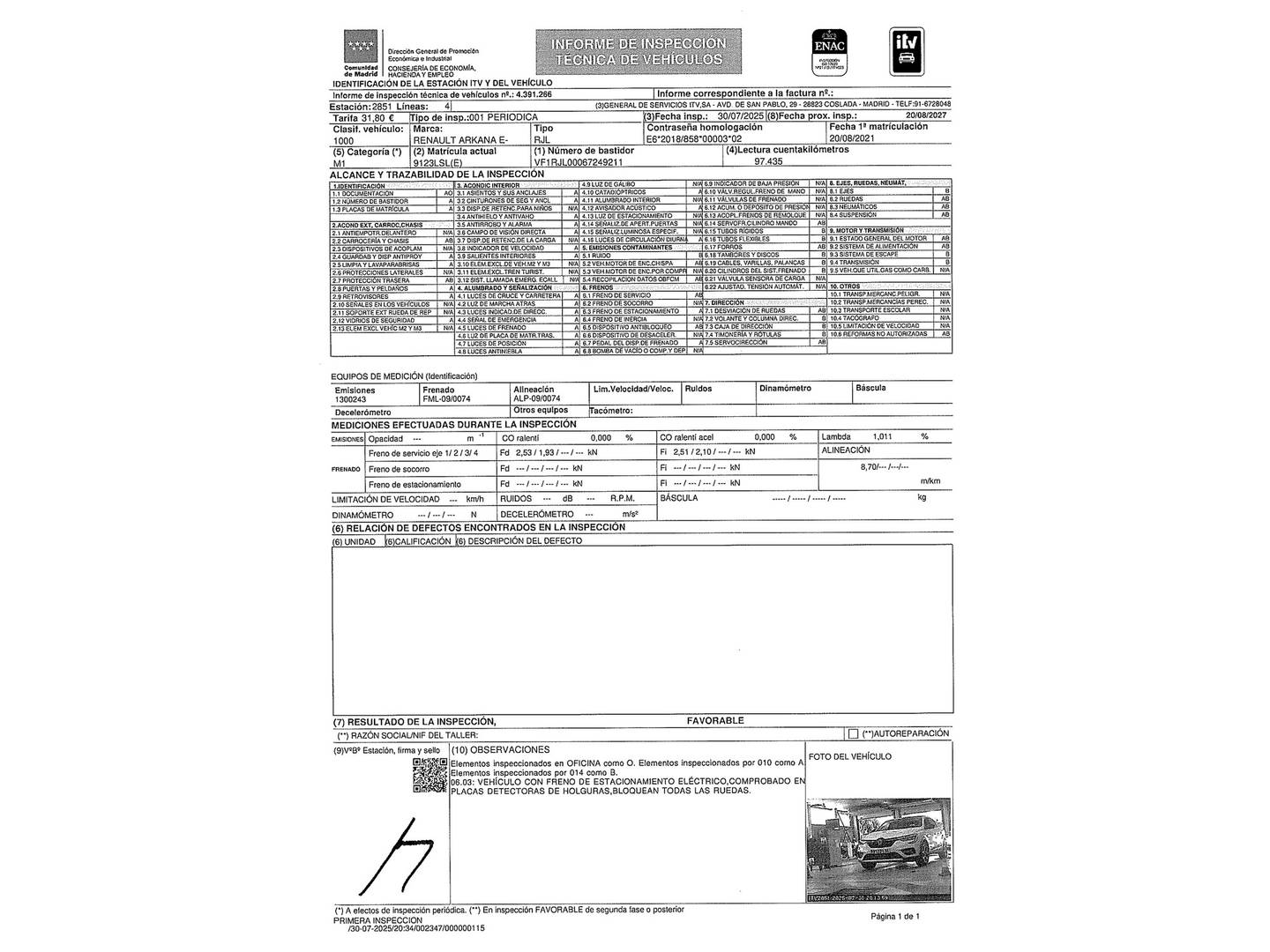 Foto Renault Arkana Renault Arkana Zen E-Tech Híbrido (145 CV)