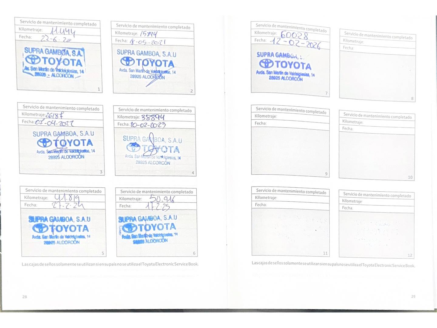 Foto del mantenimiento del Toyota C-HR Toyota C-HR 1.8 125H Limited Edition (122 CV)