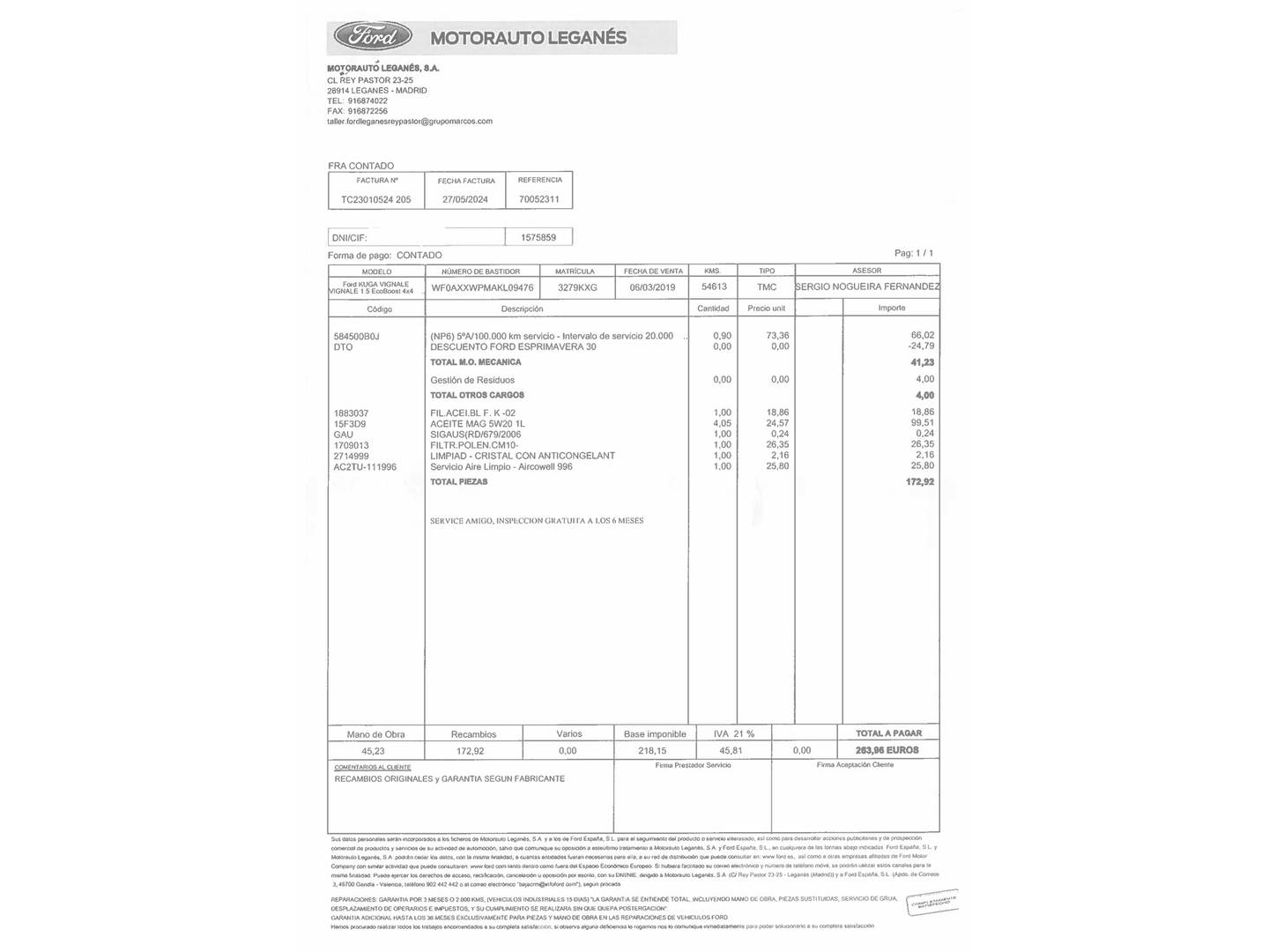 Foto Ford Kuga Ford Kuga 1.5 EcoBoost S&S Vignale 4x4 Auto (176 CV)