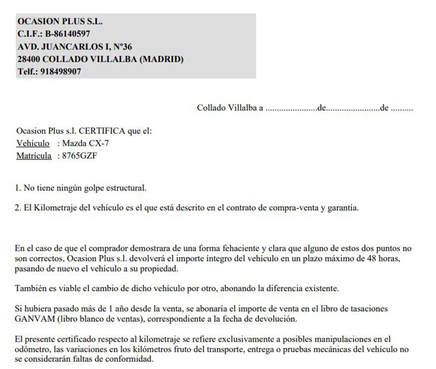 Certificado