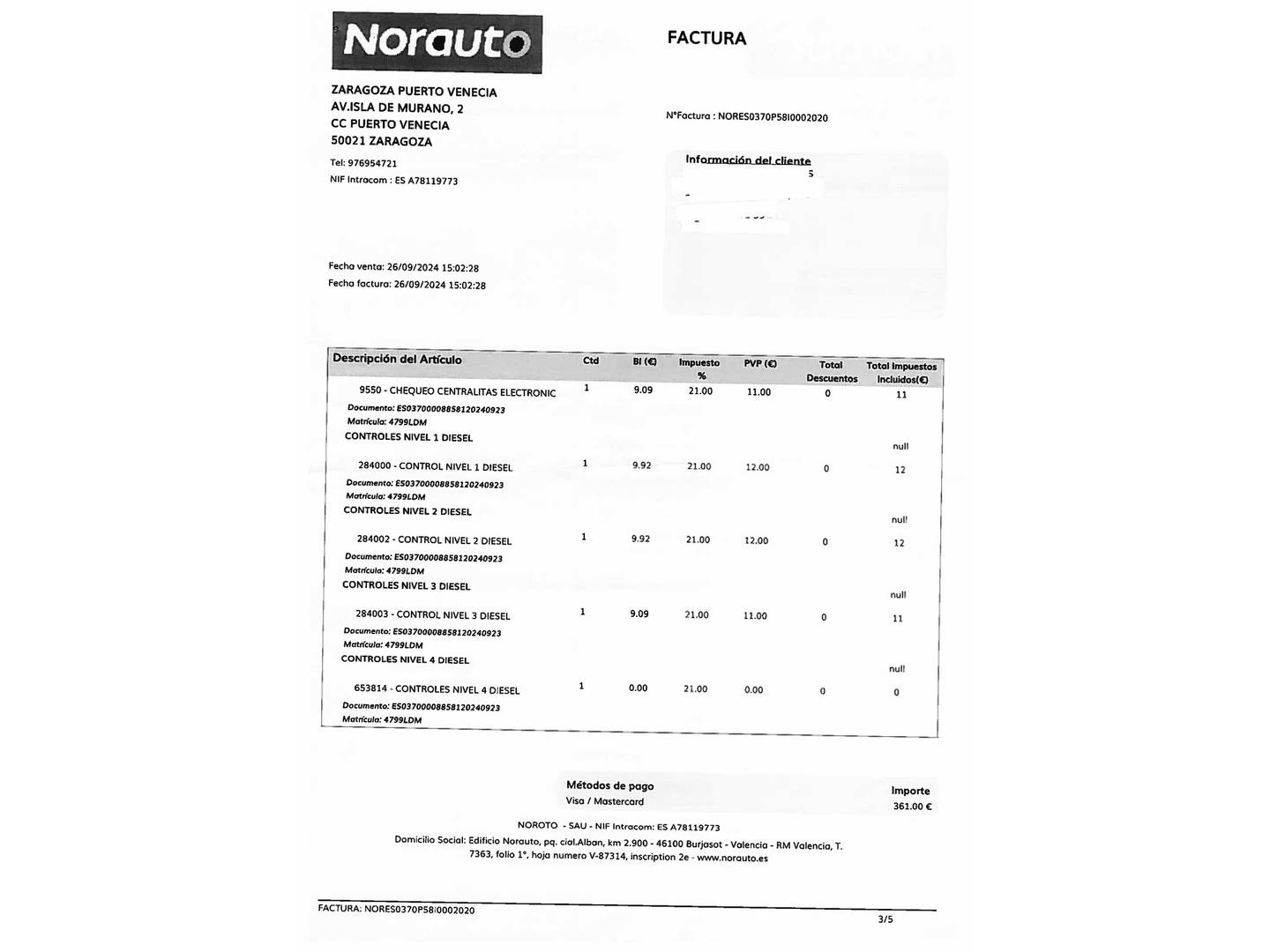 Foto del mantenimiento del BMW Serie 1 BMW Serie 1 116d (116 CV) Pack M
